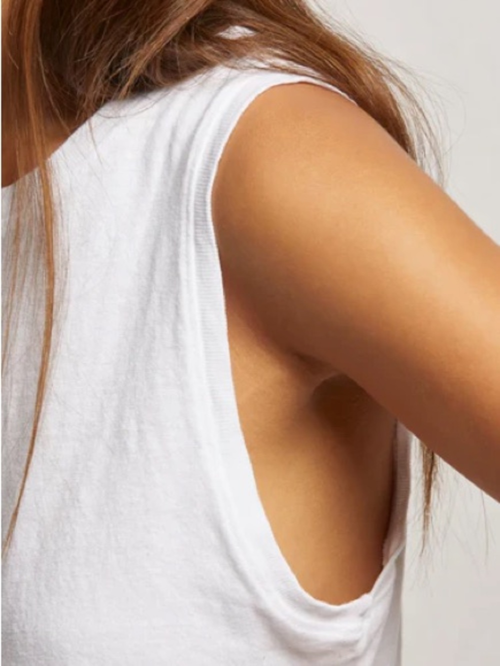 NWT perfectwhitetee gracie recycled cotton tank